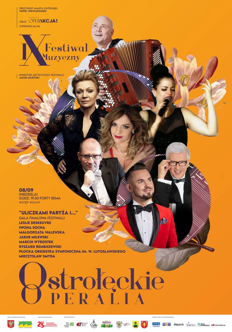 Plakat gali finałowej IX edycji Festiwalu Muzycznego „Ostrołęckie Operalia”