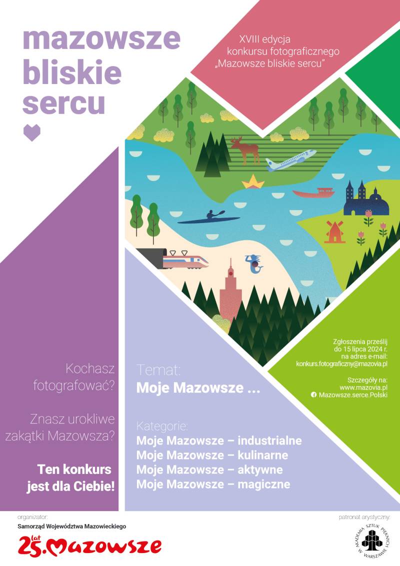 Plakat konkursu „Mazowsze bliskie sercu”, edycji 2024
