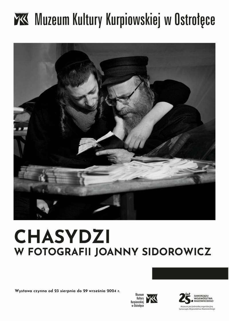 Plakat reklamujący wystawę „Chasydzi”