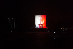 Biało-czerwona iluminacja na Pomniku Mauzoleum