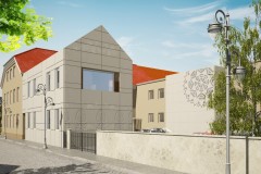 Wizualizacja budynku Muzeum z tyłu