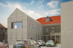 Wizualizacja budynku Muzeum z tyłu