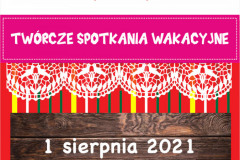 Plakat spotkania „Etnodizajn po kurpiowsku”