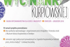 Afisz „Akademia wycinanki kurpiowskiej”