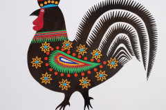 Wycinanka kurpiowska, kogut