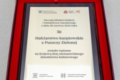 Grawerton wpisu hafciarstwa kurpiowskiego z Puszczy Zielonej na Krajową listę niematerialnego dziedzictwa kulturowego