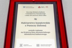 Grawerton wpisu hafciarstwa kurpiowskiego z Puszczy Zielonej na Krajową listę niematerialnego dziedzictwa kulturowego