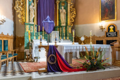 Wnętrze kościoła pw. Nawiedzenia Najświętszej Maryi Panny w Ostrołęce