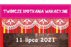 Plakat „Etnodizajn po kurpiowsku” (11 lipca 2021)