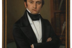 Obraz Karola Malankiewicza przedstawiający portret mężczyzny-pisarza.