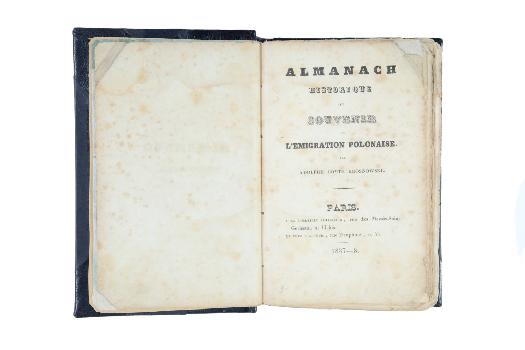 Almanach historique ou Souvenir de l’emigration – wirtualny obiekt miesiąca