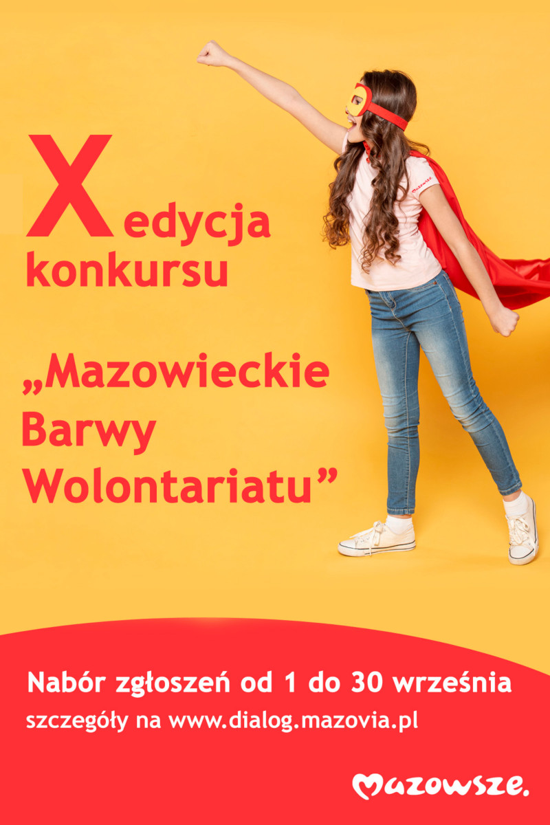 X edycja konkursu „Mazowieckie Barwy Wolontariatu”