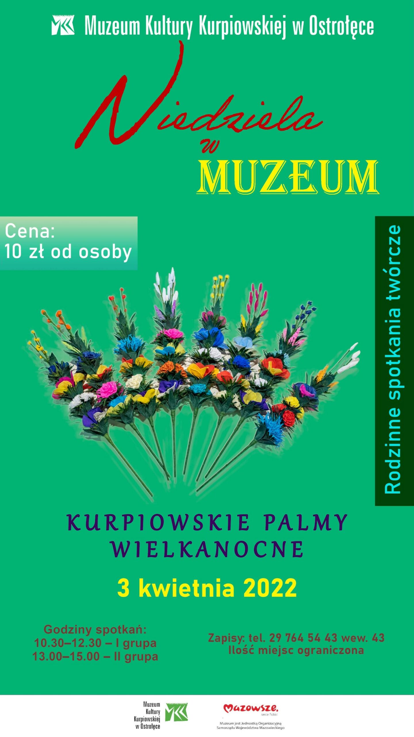 Kurpiowskie palmy wielkanocne już w najbliższą niedzielę