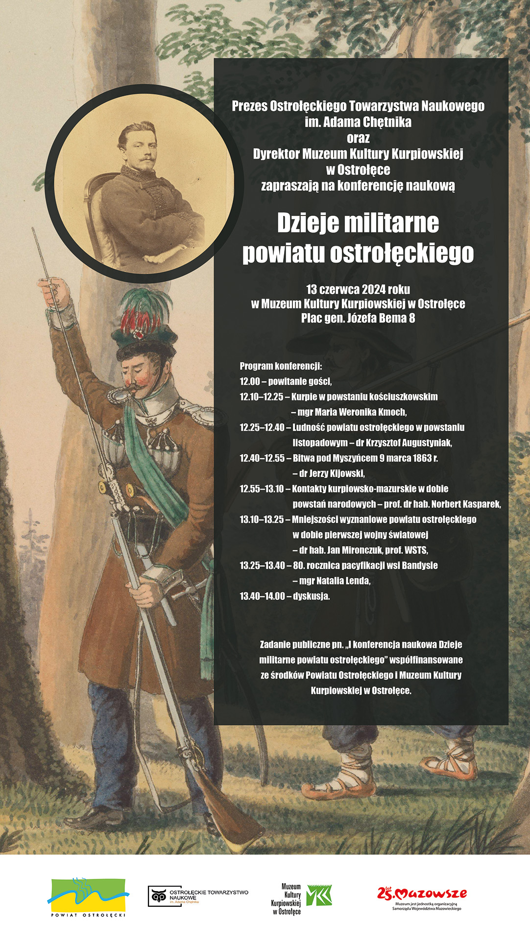 Zaproszenie na konferencję „Dzieje militarne powiatu ostrołęckiego”