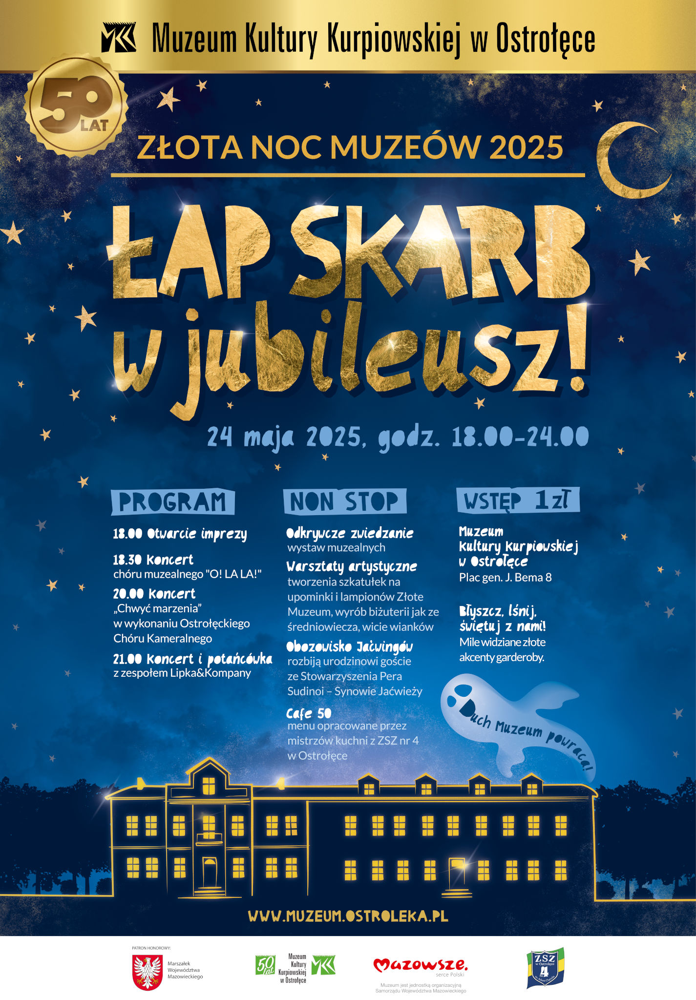 Złota Noc Muzeów pod hasłem „Łap skarb w jubileusz!”