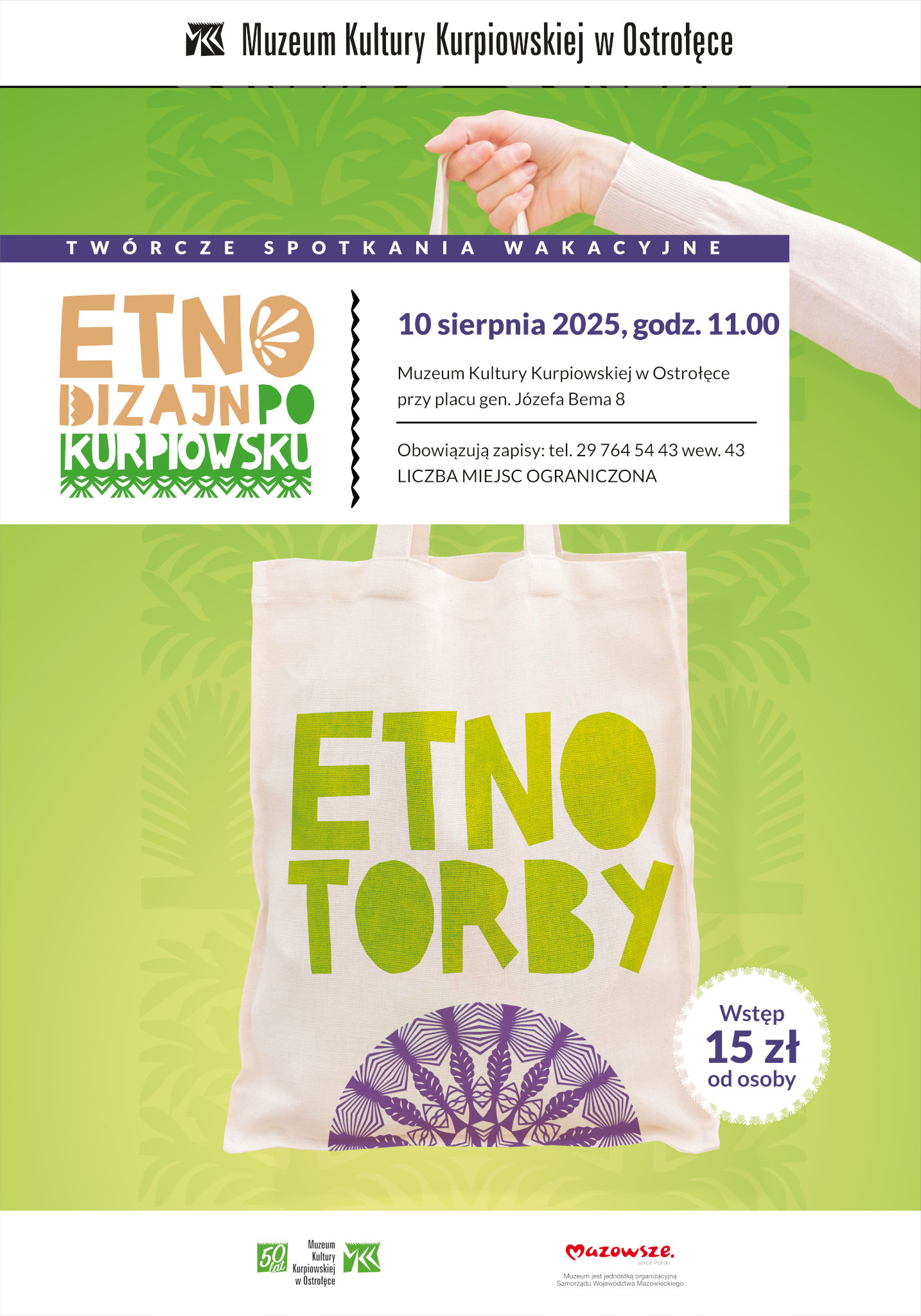 Zapraszamy na spotkanie z cyklu „Etnodizajn po kurpiowsku”