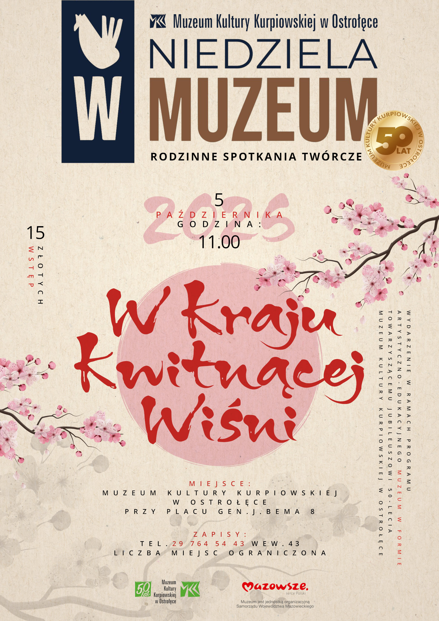 Zapraszamy na spotkanie z cyklu „Niedziela w Muzeum”