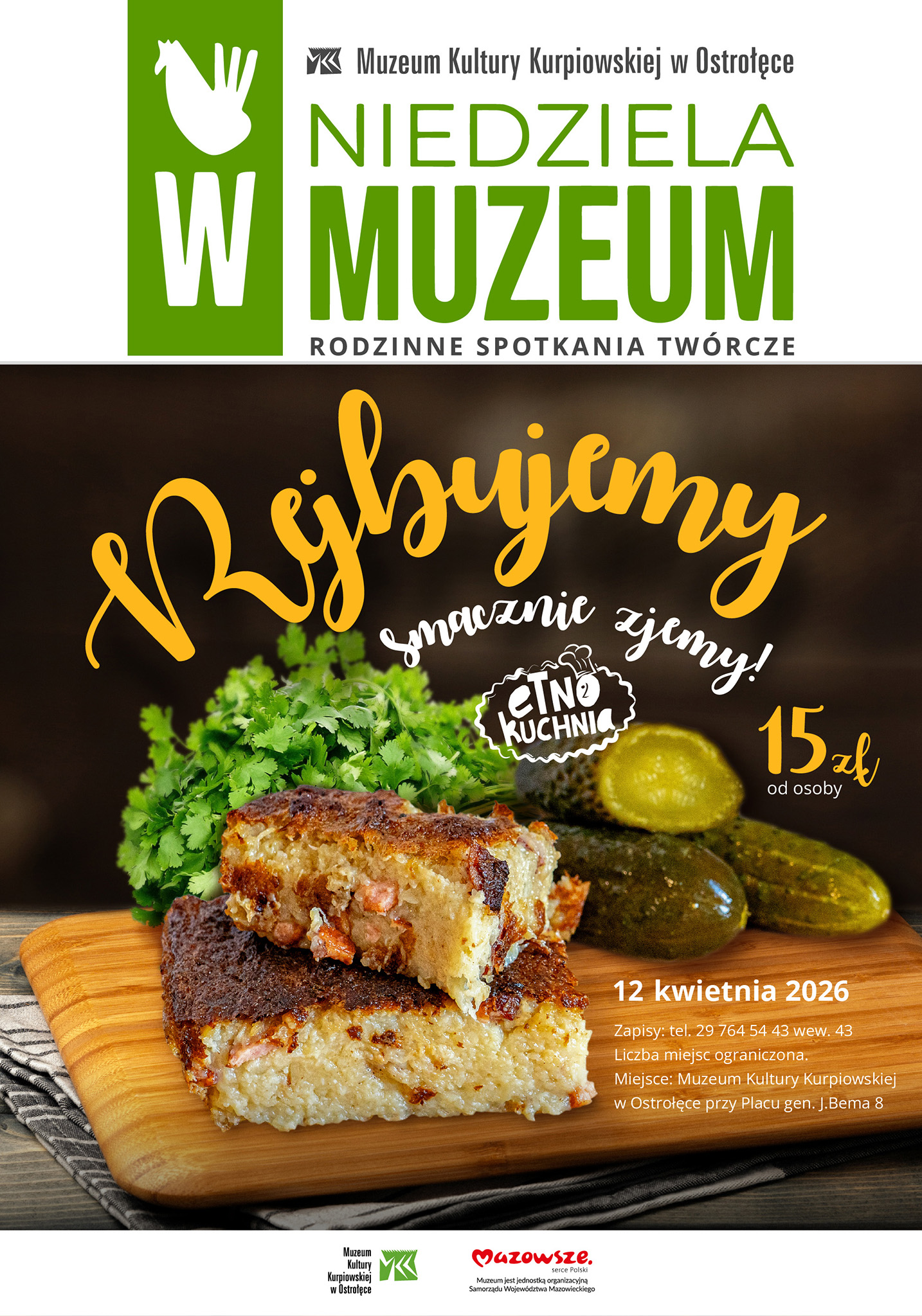 „Rejbujemy, smacznie zjemy!” – zapraszamy na&nbsp;pyszną Niedzielę w&nbsp;Muzeum