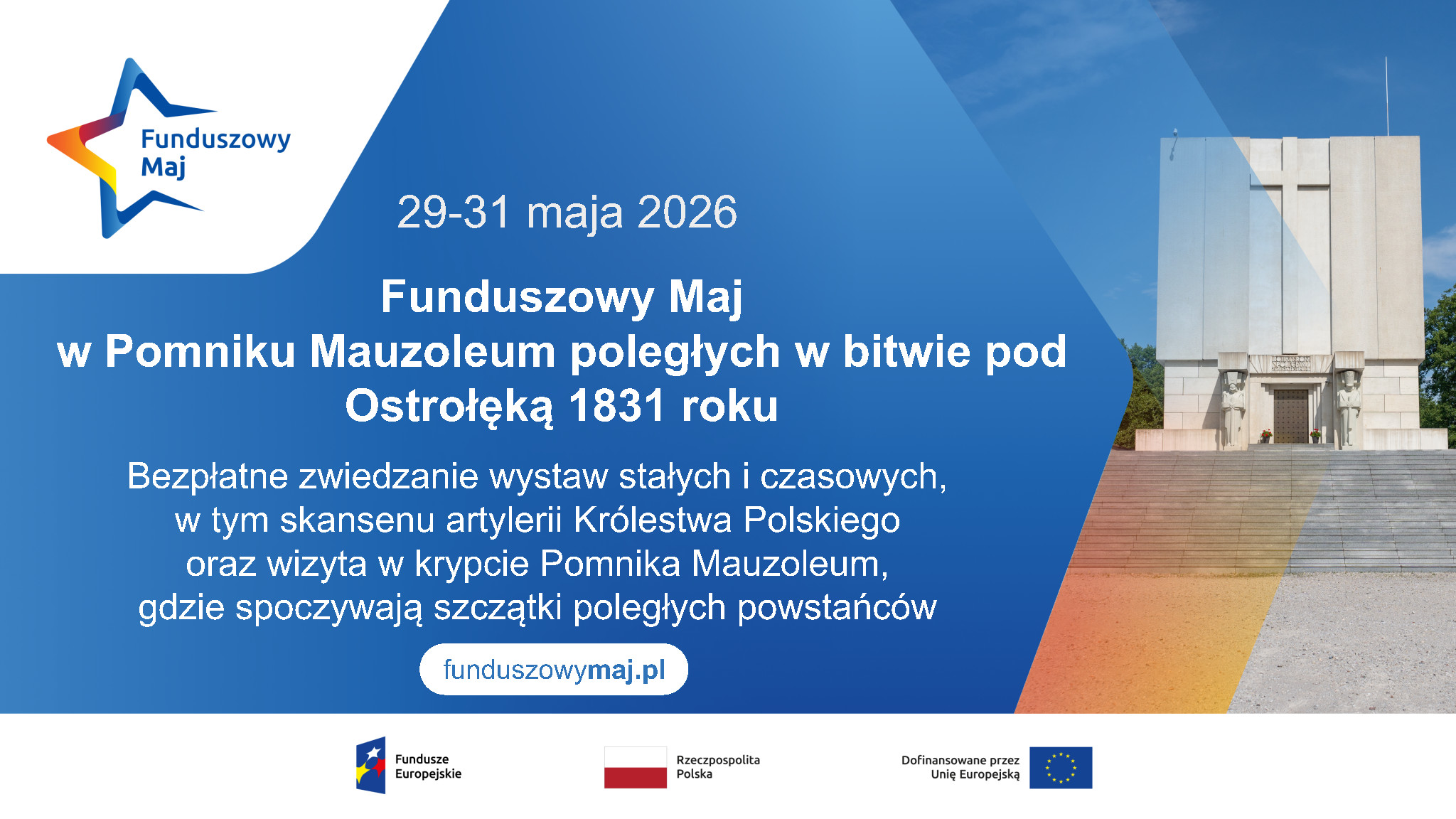 Zapraszamy na&nbsp;Funduszowy Maj do&nbsp;Pomnika Mauzoleum